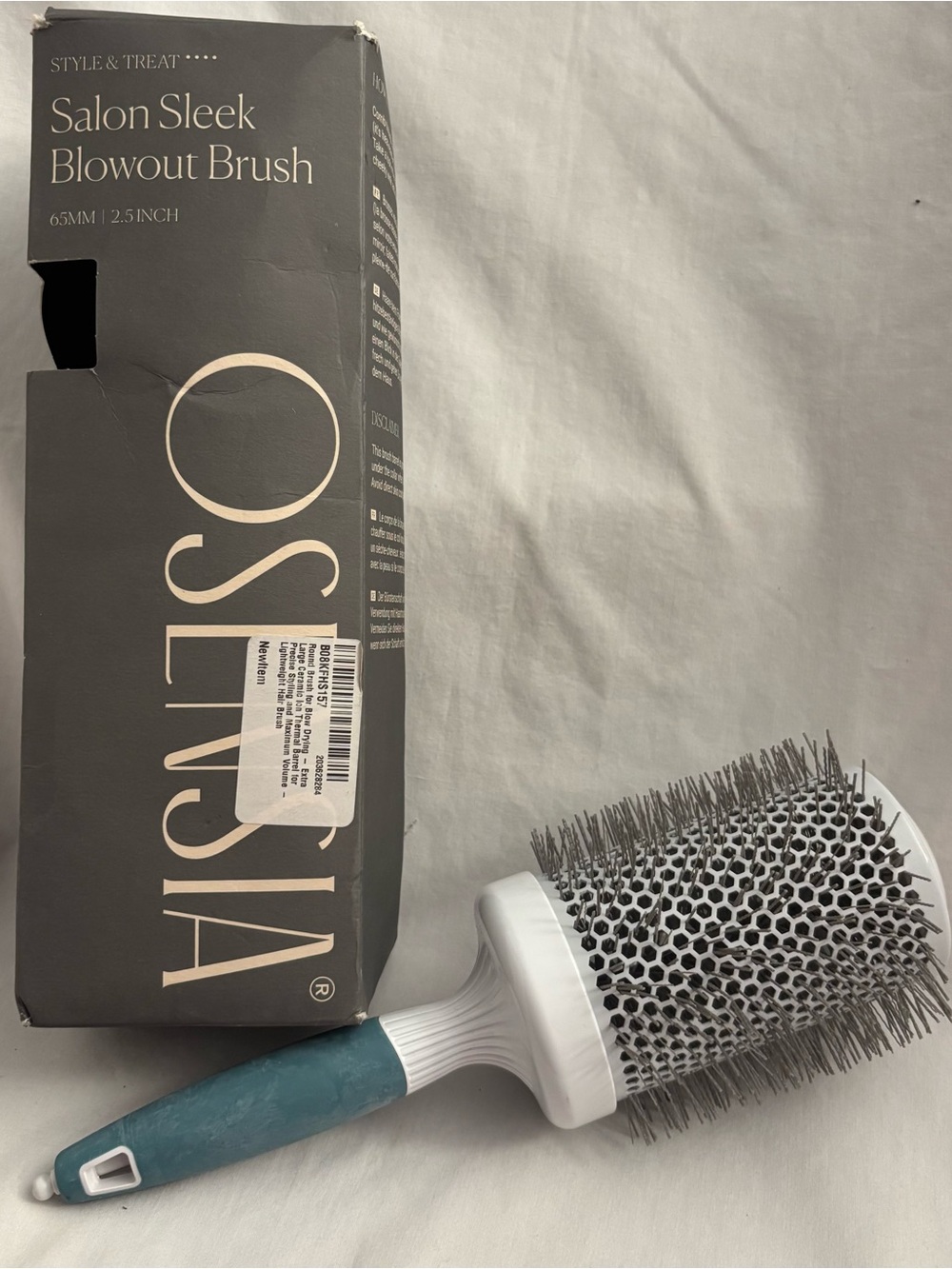 Osensia Salon Sleek Blowout Round Brush 65mm 2.5” Ceramic Barrel Hair Brush